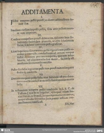 Additamenta