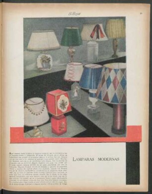 Lámparas modernas