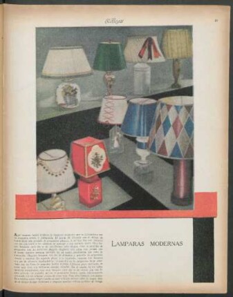 Lámparas modernas