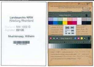 Entnazifizierung Wilhelm Muehlensiep, geb. 21.05.1902 (Heizungsmonteur)