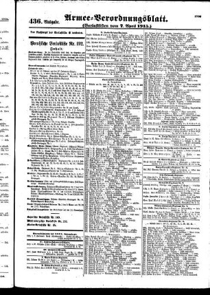 436.Ausgabe. Mittwoch, 7. April 1915