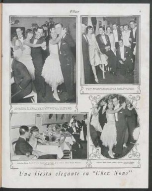 Una fiesta elegante en "Chez Nous"