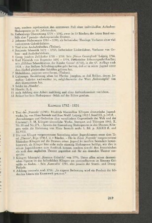Klinger 1752-1831