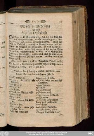 Die neunte Abtheilung Von den Verbis Defectivis.