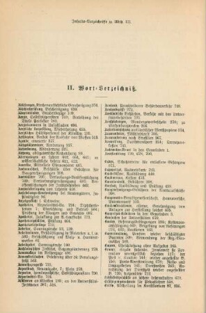 II. Wort-Verzeichniß