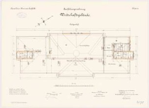 Kavallerie-Kaserne, Krefeld Wirtschaftsgebäude: Grundriss DG 1:100