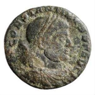 Münze, Follis, Aes 3, 317 - 318 n. Chr.