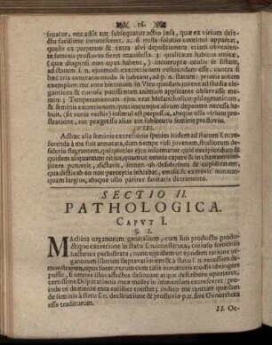 Sectio II. Pathologica.