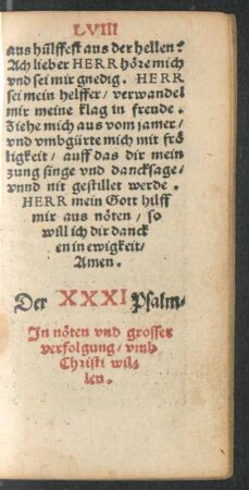 Der XXXI Psalm. - Der XL Psalm.