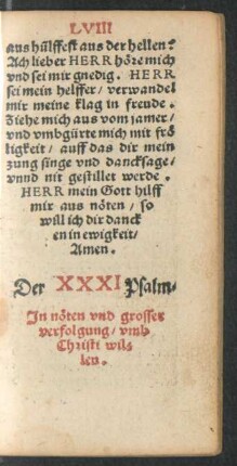 Der XXXI Psalm. - Der XL Psalm.