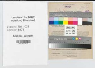Entnazifizierung Wilhelm Kemper , geb. 12.02.1910 (Finanzinspektor)