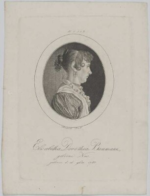 Bildnis der Elisabetha Dorothea Baumann