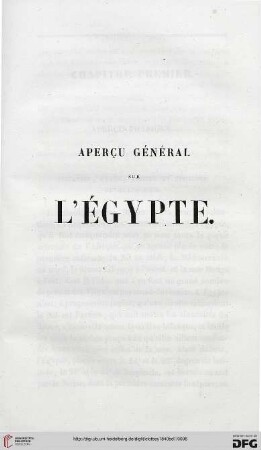 Aperçu physique sur L'Égypte