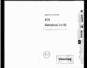 Innere Angelegenheiten: Rechtsverhältnisse des Adels