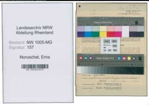 Entnazifizierung Erna Noruschat , geb. 07.03.1910 (Putzfrau)