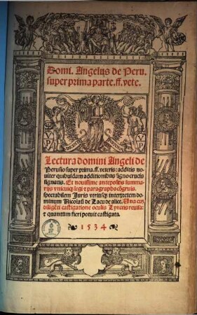 Lectura super ... ff. veteris, 1. Lectura super prima ff. veteris