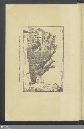 Sterbehaus Jakob Böhmes in Görlitz um 1820