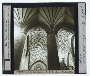 Pelplin, Klosterkirche : Innenansicht, Blick in Gewölbe des S-QHs