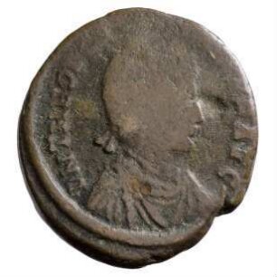 Münze, Aes 2, 15. Mai 392 - 17. Januar 395 n. Chr.