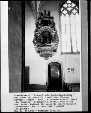 Epitaph für Valentin von Marenholtz (verstorben 1598)