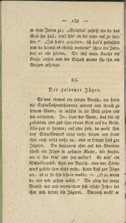 25. Der gelernte Jäger.