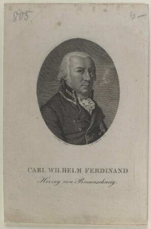 Bildnis des Herzogs Carl Wilhelm Ferdinand von Braunschweig