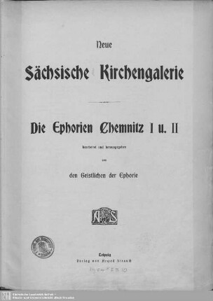 Chemnitz: Die Ephorien Chemnitz I u. II