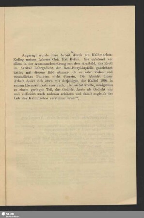 [Entstehung des Werkes]