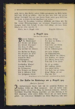 4 5. August 1914