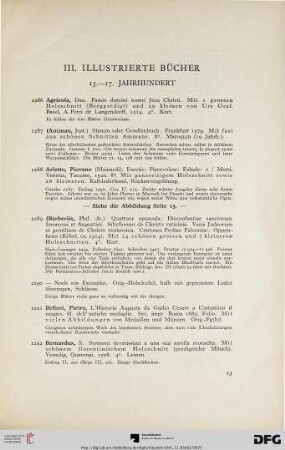 III. Illustrierte Bücher 15.-17. Jahrhunderts (Nr. 1286-1411)