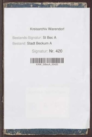 Städtische Einzelrechnungen