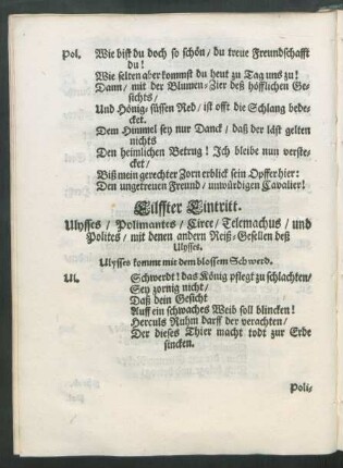 Eilffter Eintritt.