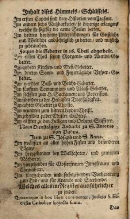 [Guldener Himmels-Schlüssel]