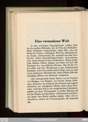 Eine versunkene Welt
