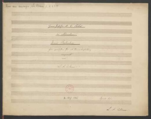 2 Balladen; Coro, pf; op. 16