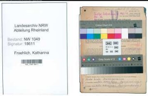 Entnazifizierung Katharina Froehlich , geb. 30.05.1903 ()