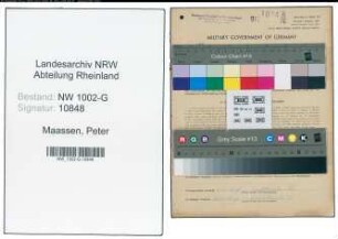 Entnazifizierung Peter Maassen, geb. 15.12.1886 (Gastwirt)