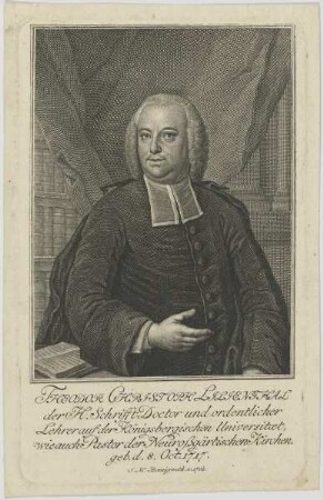 Bildnis des Theodor Christoph Lilienthal