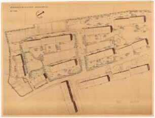 Siedlung Duisdorf, Bonn Grünplanung: Pflanzplan, westlicher Teil 1:200