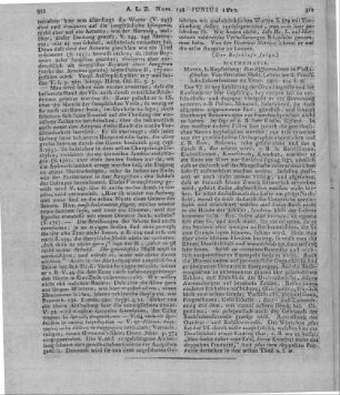 Muhl, S: Das Ziffer-Rechnen in Volksschulen. Mainz: Kupferberg 1821