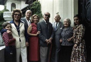 Bukarest: Gruppe bei Huch, Elvira Prager, Viktor, Emil, Lilly