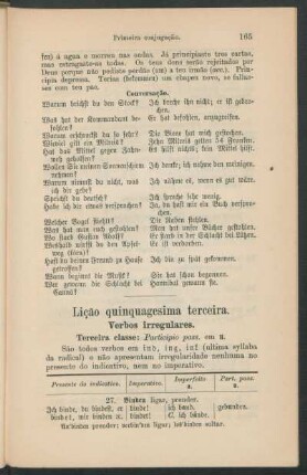 Lição quinquagesima terceira. - Verbos irregulares. [Continuação.]