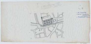 Wettbewerb Bensheim (nicht realisiert) – Lageplan. Bensheim/Hessen