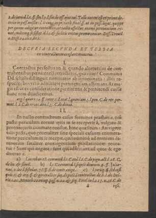 Decuria Secunda Et Tertia ex contractuum constant materia