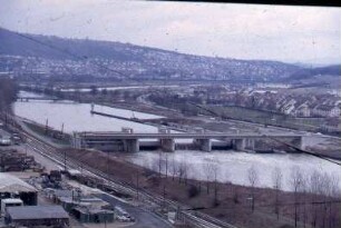 Deizisau, Wehranlage, flussaufwärts