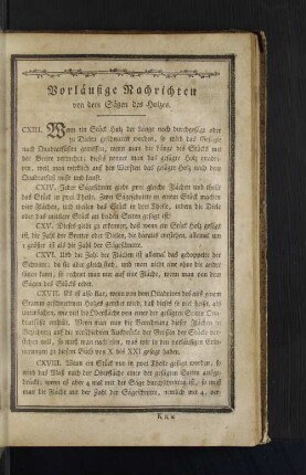 Vorläufige Nachrichten von dem Sägen des Holzes.