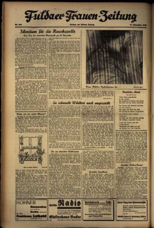 Zweite Ausgabe vom Dienstag, den 16. November 1937.