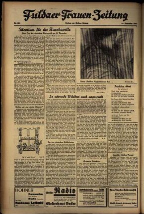 Zweite Ausgabe vom Dienstag, den 16. November 1937.
