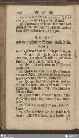 [Am neunzehnten Sonnt. nach Trin.]