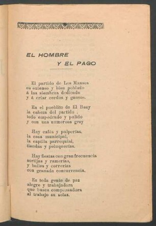 El hombre y el pago